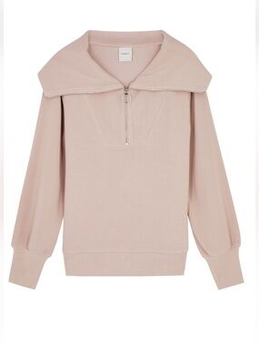 Varley Vine Half-Zip Pullover Sweater in Blush size Small